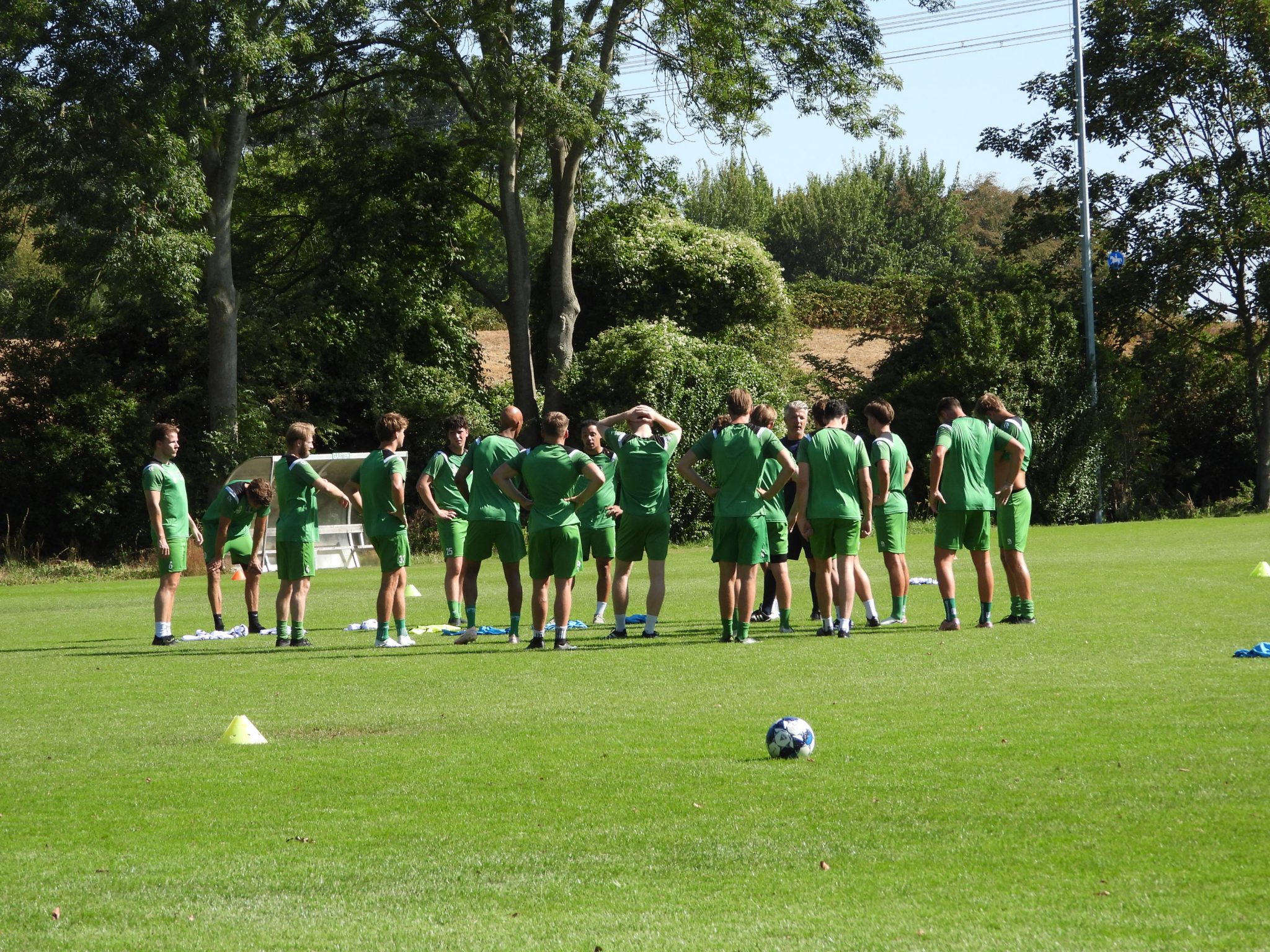 Eerste training van de voorbereiding is een feit
