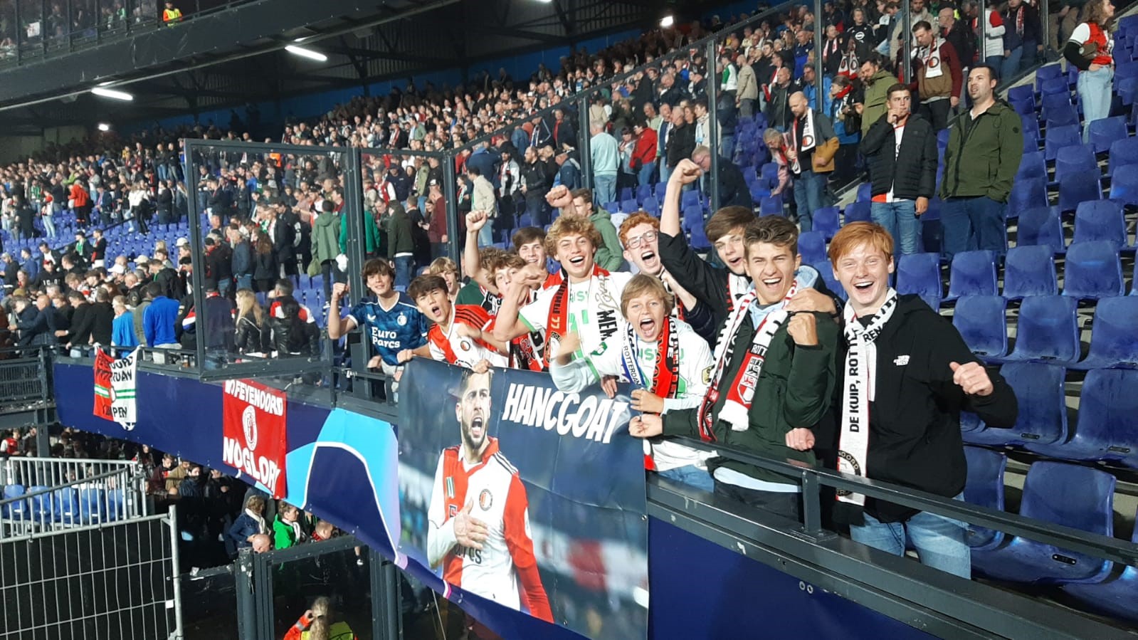 JO17-1 naar de wedstrijd Feyenoord- Celtic